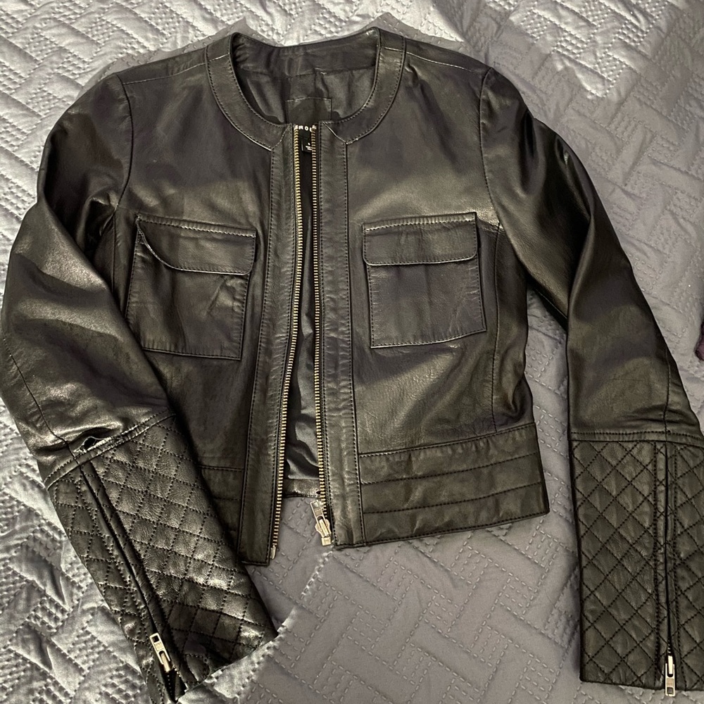 Trouve leather jacket